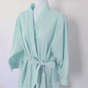 Noire light blue bath robe size XL